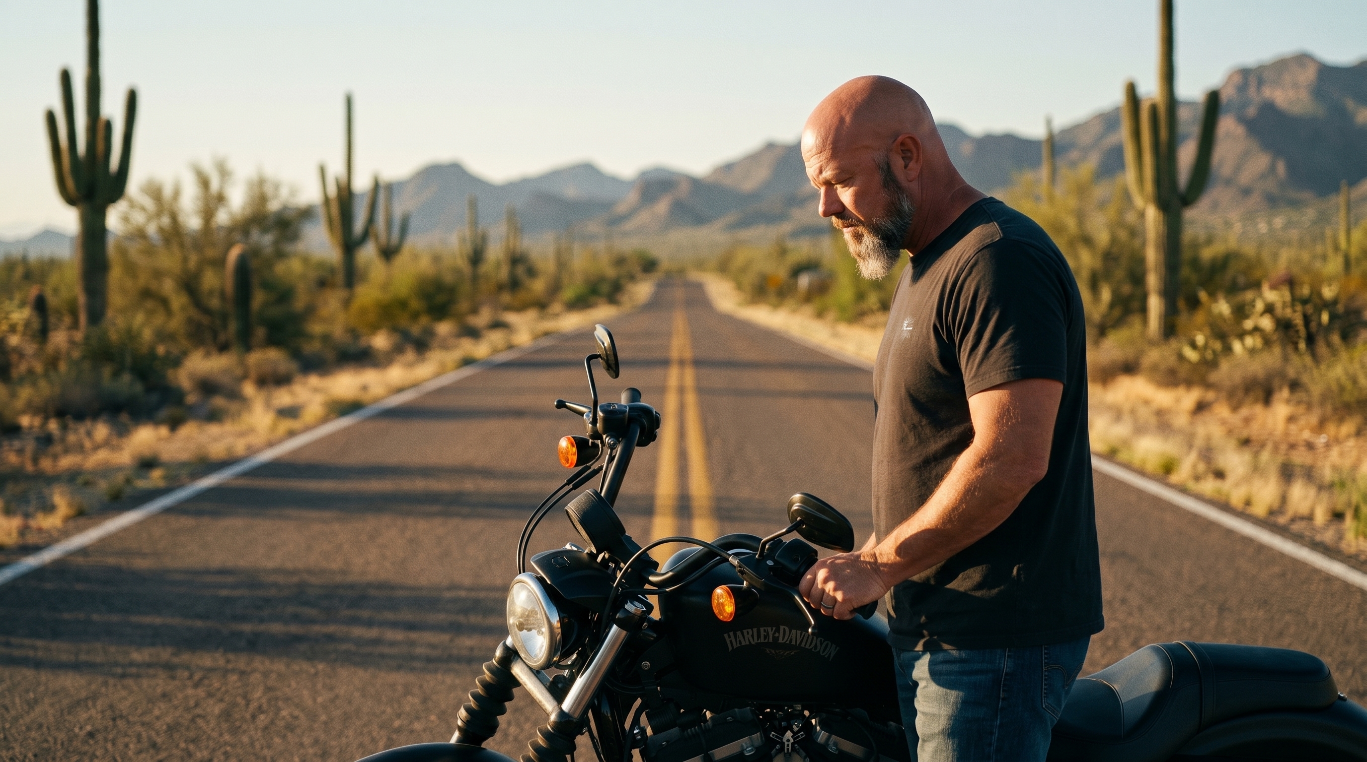 Jeff on his Harley